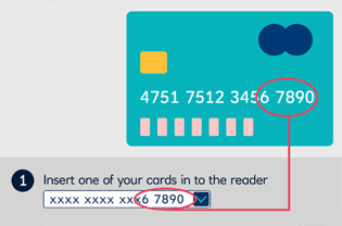 Image of Card matching the one selected in the drop down list